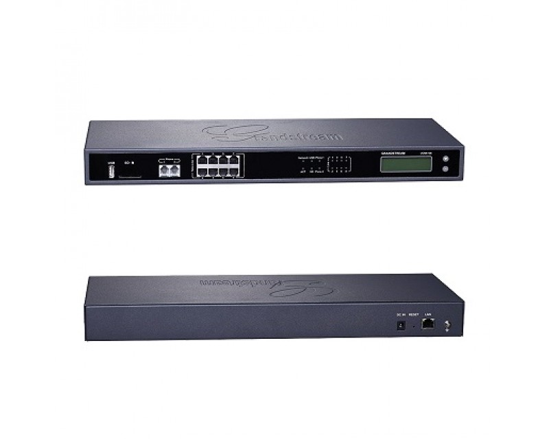 Grandstream UCM6208 - 2 FXS, 8FXO, 800 Users, 100 Concurrent VoIP Calls, Dual-Core 1GHz 1GB RAM