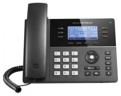 Grandstream GXP1760 Mid-Range IP Phone - PoE 200x80 LCD, 6 lines, Dual Gigabit Ports, 4 program keys