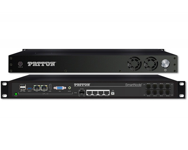 Patton SmartNode Open Gateway Appliance (SNOGA)  - 4 BRI Router - 4 FXS, 4 FXO & 12 VoIP with High Precision Clock